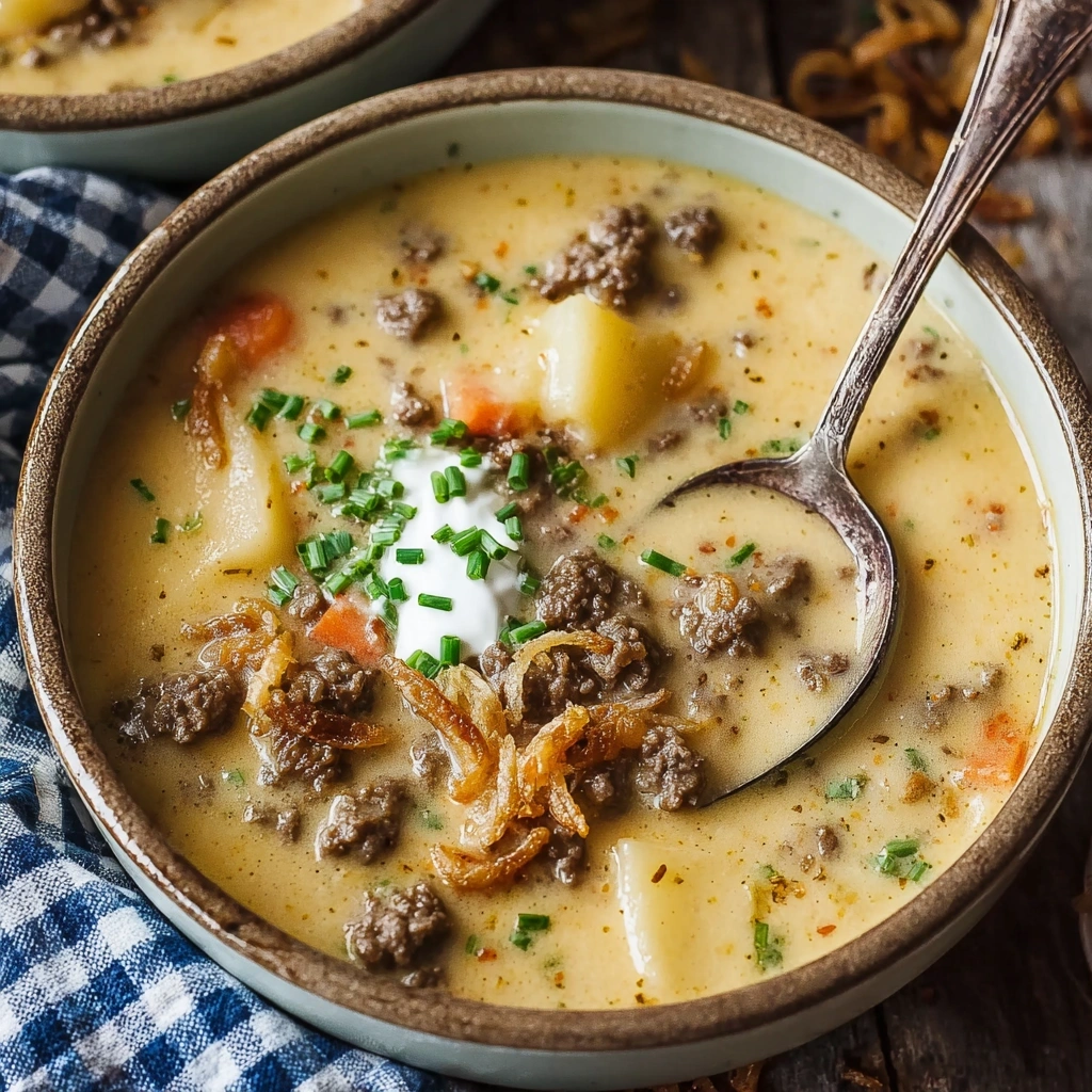 Hearty Crockpot Cheeseburger Soup: Simple Weeknight Meal