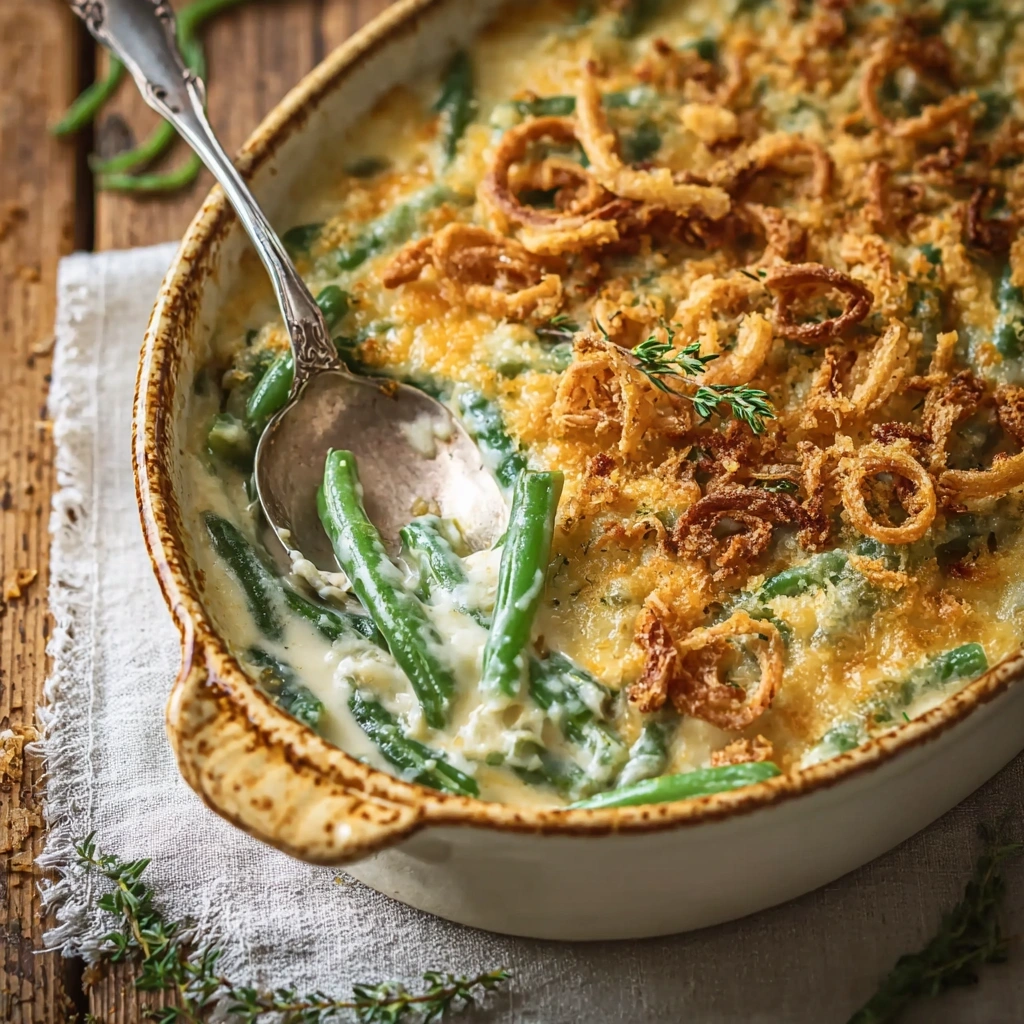 Creamy Cheesy Green Bean Casserole: Simple & Rich
