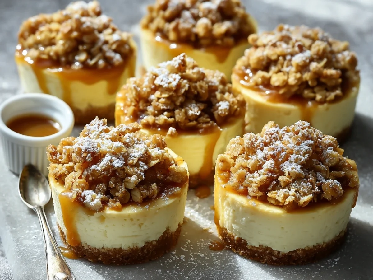 Apple Crisp Mini Cheesecakes: My Autumn Sweet Tooth Fix - Featured Image