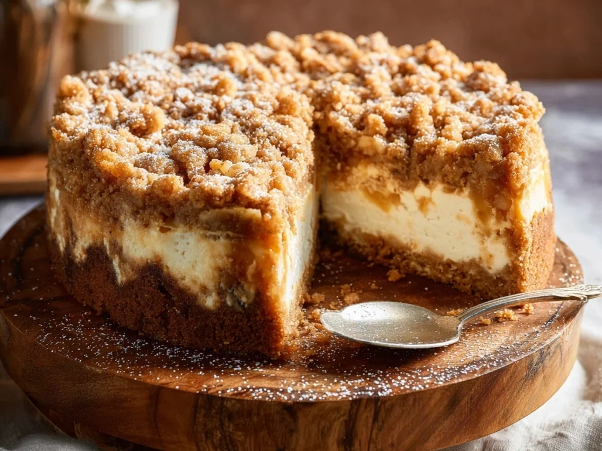 Apple Crumble Cheesecake: Creamy Autumn Bliss - Featured Image
