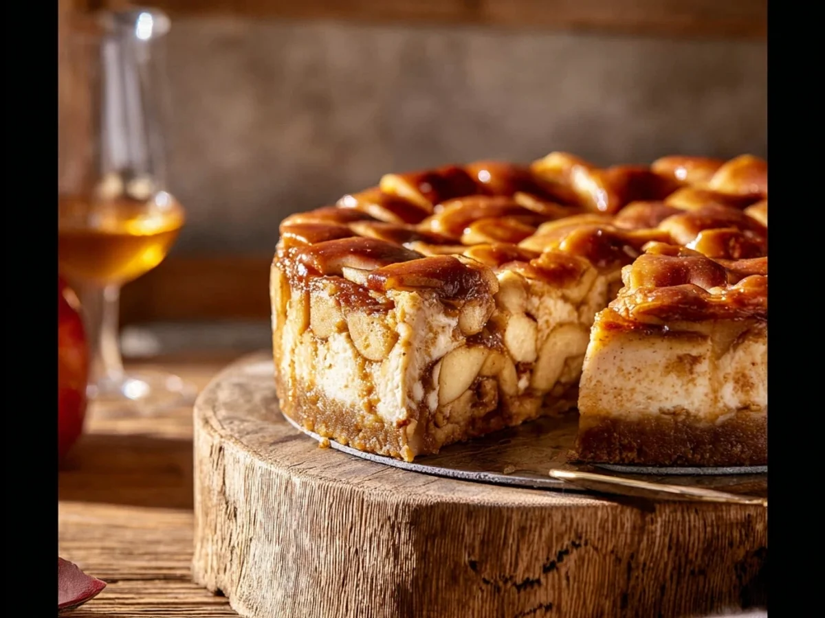 Apple Pie Cheesecake: A Creamy Autumn Dream - Featured Image