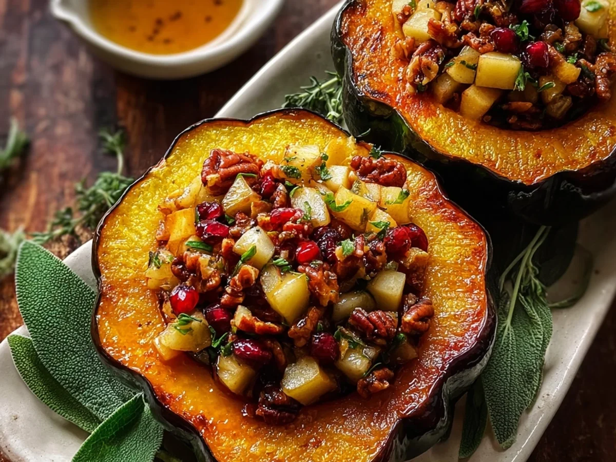 Apple Stuffed Acorn Squash: Rustic Fall Delight - Featured Image