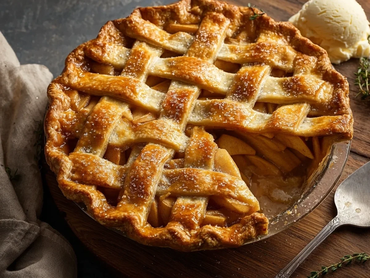 Classic Apple Pie Recipe: Homestyle Flaky Crust - Featured Image