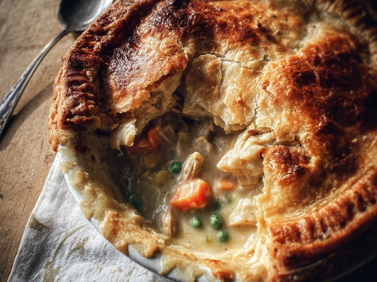 Classic Chicken Pot Pie: Flaky Crust, Hearty Fill - Featured Image