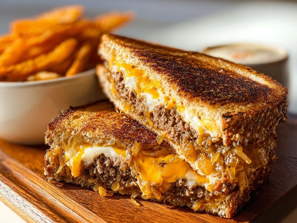 Classic Patty Melt: Griddled Comfort, Crispy & Savory - Featured Image