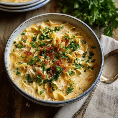 Creamy Chicken Noodle Soup: A Rich & Satisfying Bowl