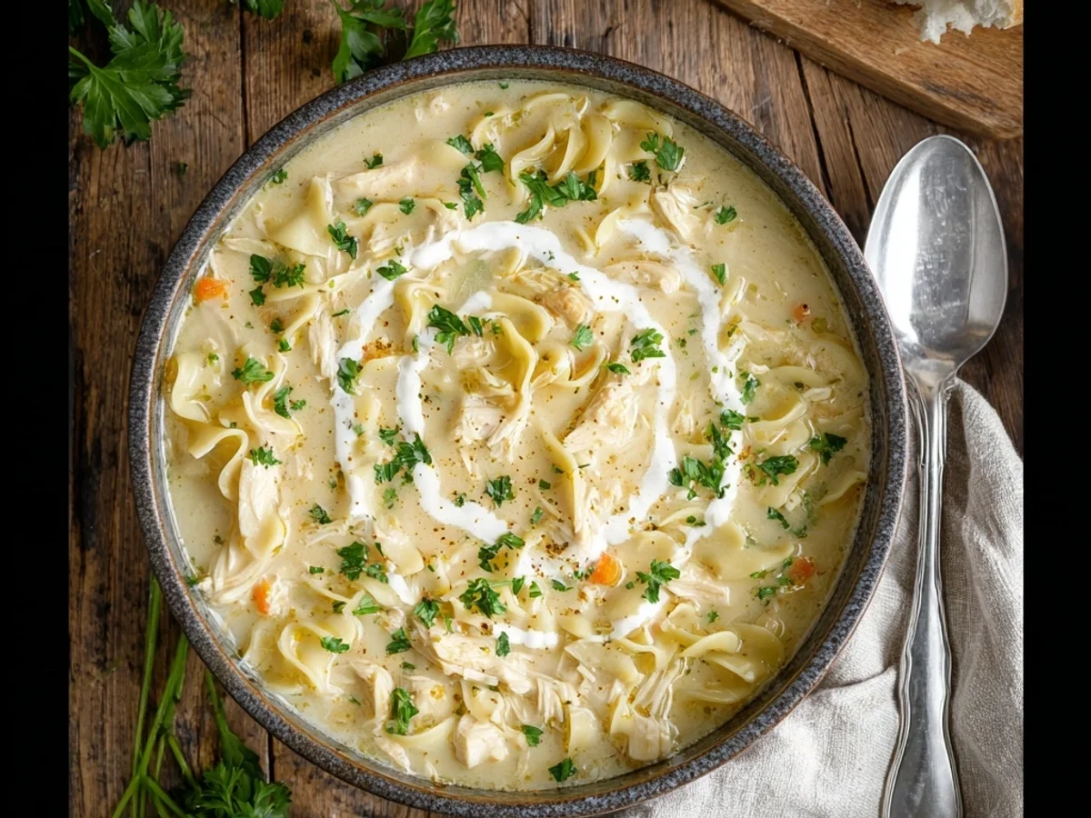 Creamy Crockpot Chicken Noodle Soup: A Weeknight Hug - Featured Image