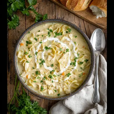 Creamy Crockpot Chicken Noodle Soup: A Weeknight Hug
