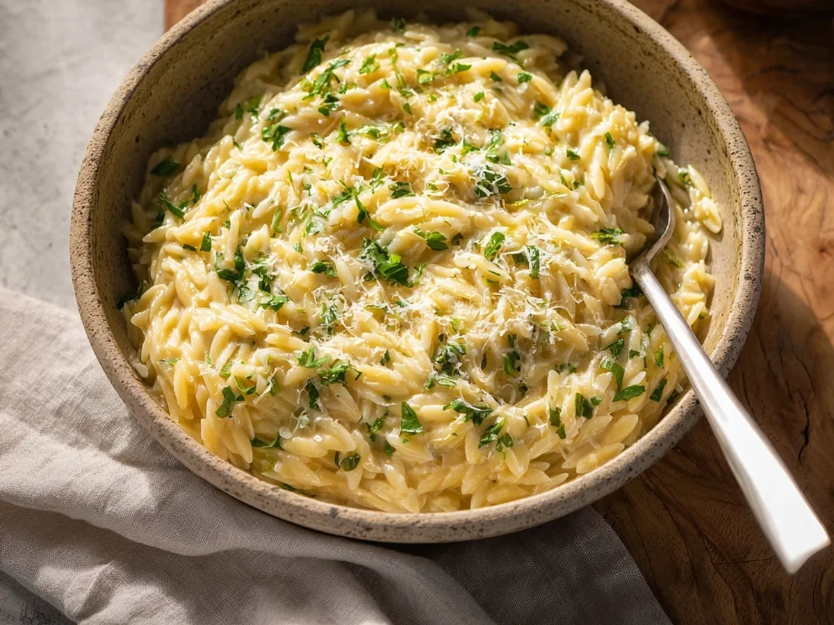 Creamy Garlic Parmesan Orzo: A Weeknight Hug - Featured Image
