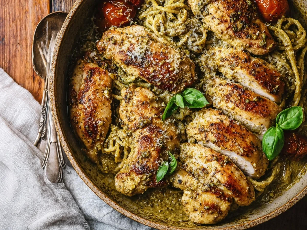 Creamy Pesto Chicken: A Weeknight Dinner Rescue - Featured Image