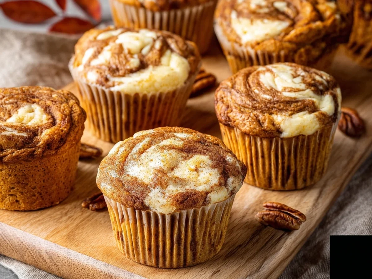 Creamy Pumpkin Cream Cheese Swirl Muffins: A Fall Treat - Featured Image