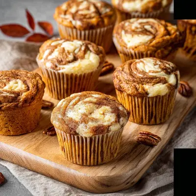 Creamy Pumpkin Cream Cheese Swirl Muffins: A Fall Treat