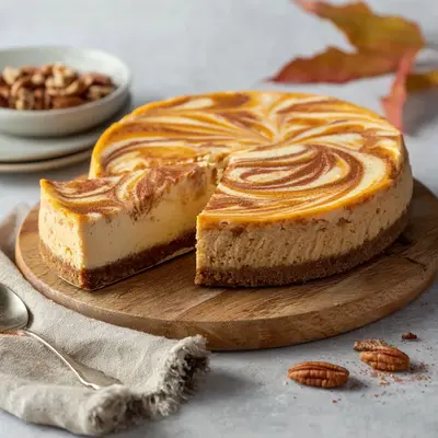 Creamy Pumpkin Swirl Cheesecake: A Fall Favorite