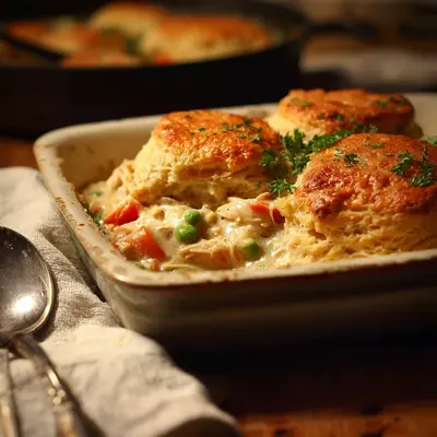 Creamy Red Lobster Biscuit Chicken Pot Pie