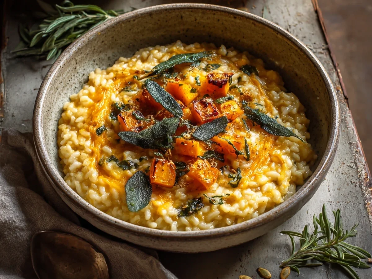 Creamy Roasted Butternut Squash Risotto, Sage - Featured Image
