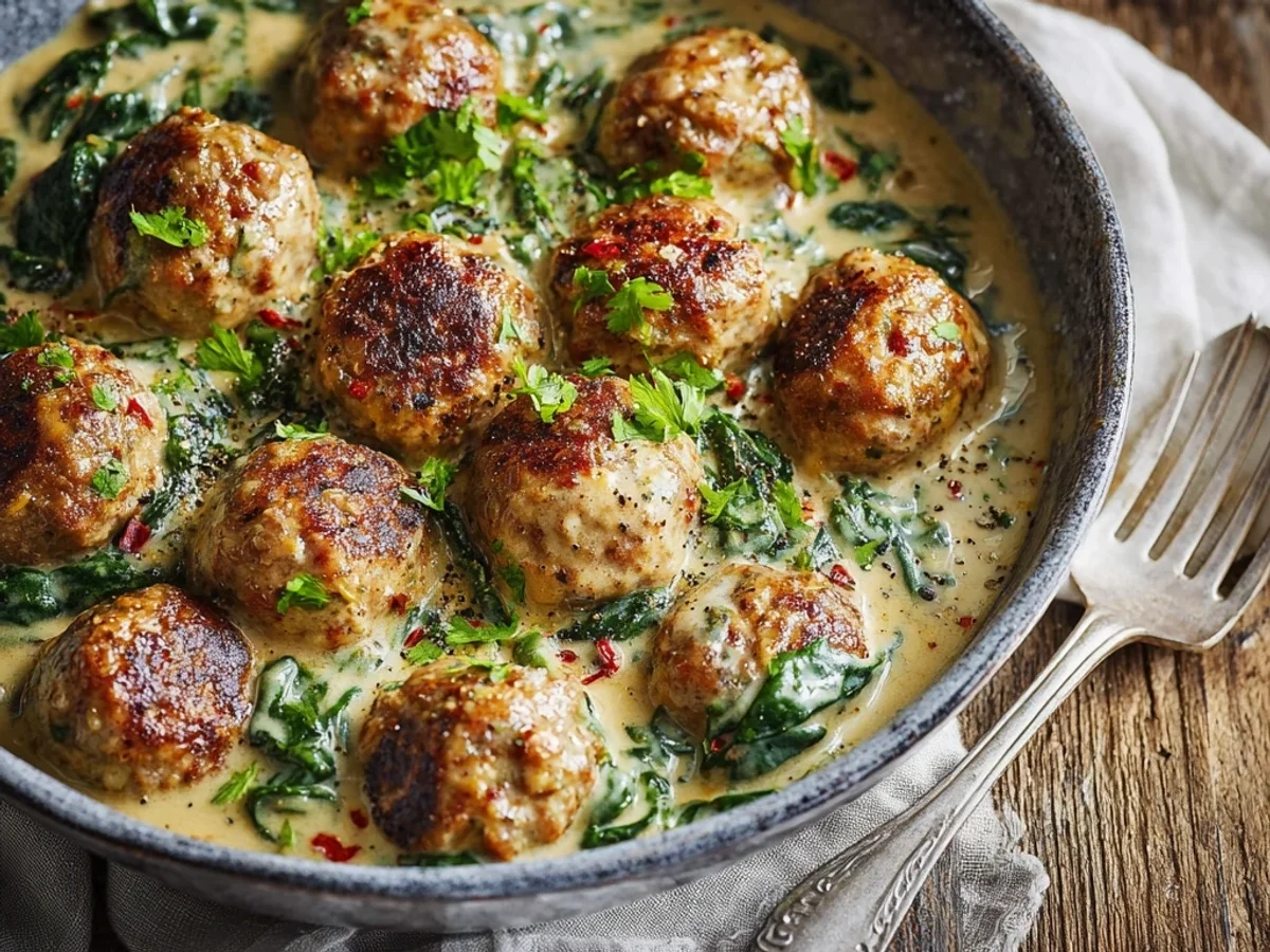 Creamy Spinach Turkey Meatballs: A Weeknight Comfort - Featured Image