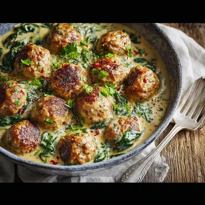 Creamy Spinach Turkey Meatballs: A Weeknight Comfort