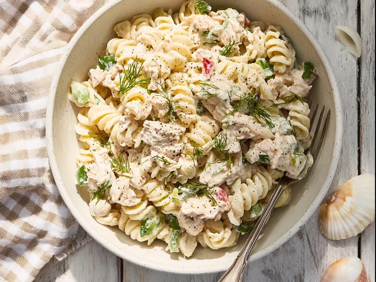 Creamy Tuna Pasta Salad: Quick & Easy Lunch - Featured Image