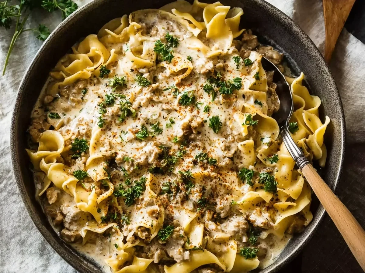 Creamy Turkey Stroganoff: Quick & Flavorful Dinner - Featured Image