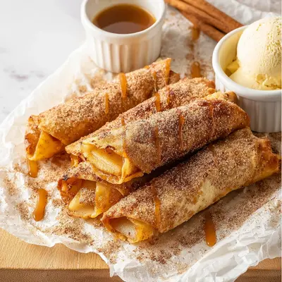 Crispy Air Fryer Apple Pie Taquitos: Sweet Bites
