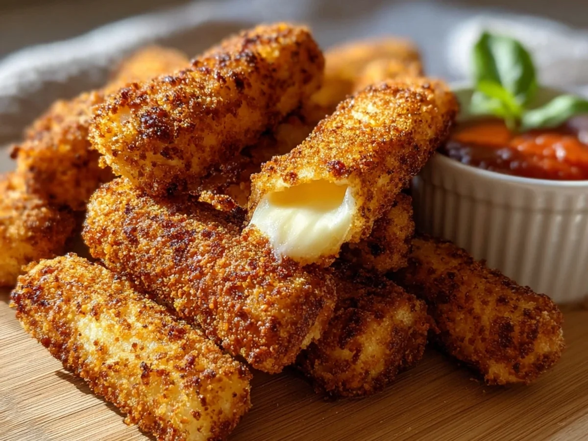 Crispy Air Fryer Mozzarella Sticks: Quick Golden Bites - Featured Image
