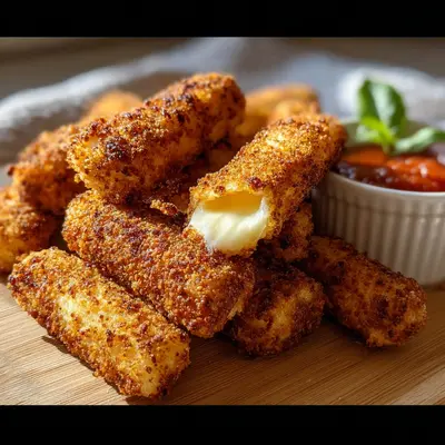 Crispy Air Fryer Mozzarella Sticks: Quick Golden Bites