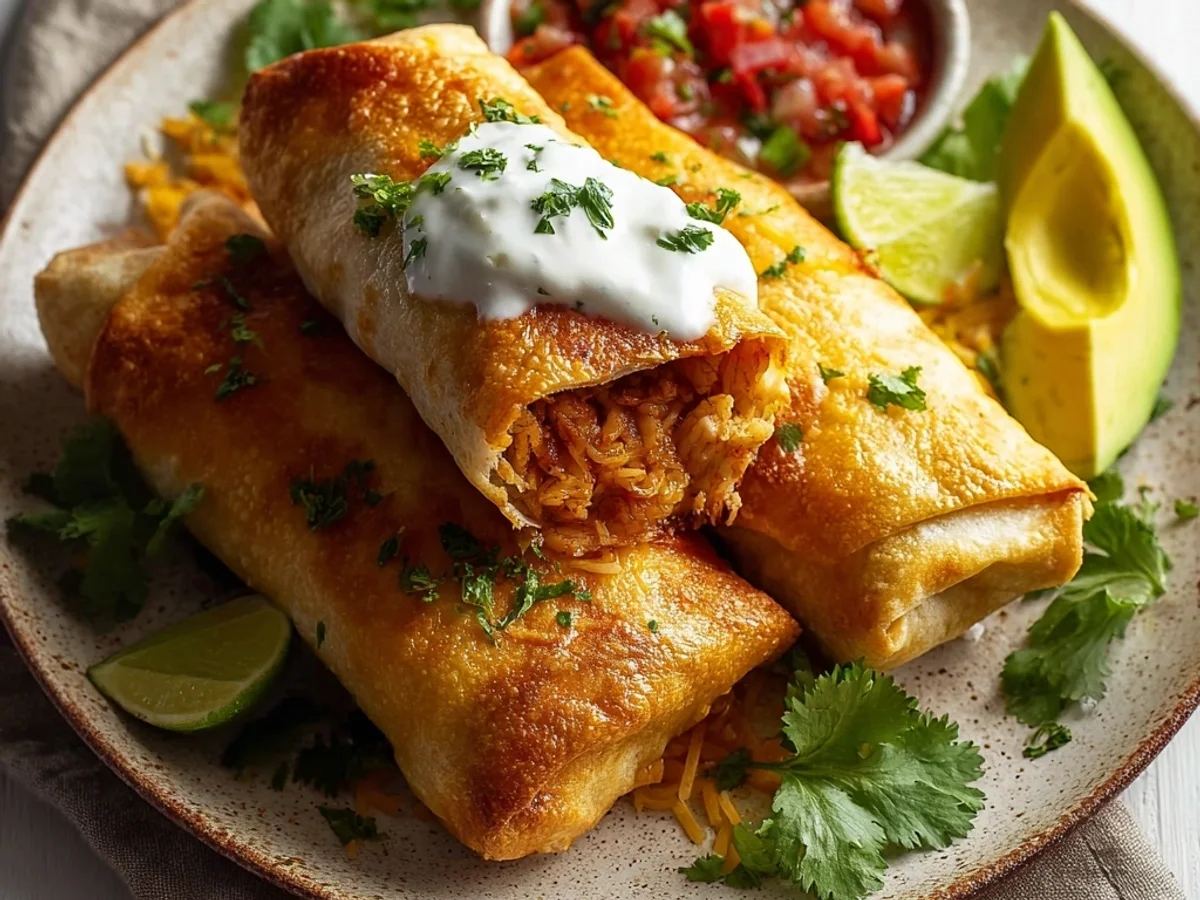 Crispy Chicken Chimichangas for a Flavorful Night - Featured Image