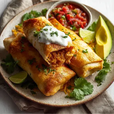 Crispy Chicken Chimichangas for a Flavorful Night