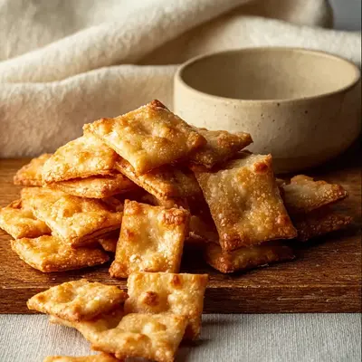 Crispy Homemade Cheese Crackers Recipe