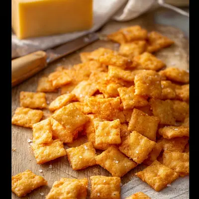 Crispy Homemade Cheez Its: Easy Cheese Crackers