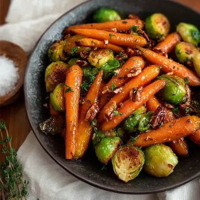 Crispy Maple Glazed Carrots & Sprouts: A Flavorful Side
