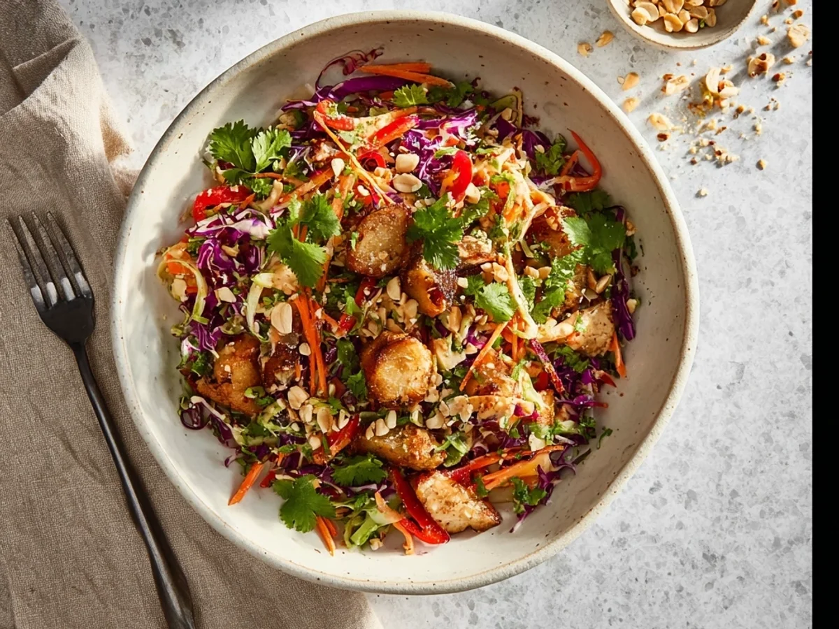 Crispy Peanut Chicken Crunch Salad: My Speedy Weeknight Fix - Featured Image