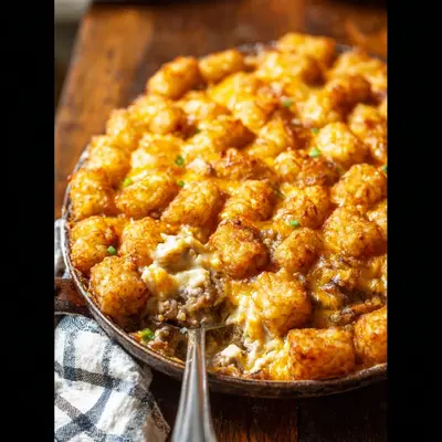 Crispy Tater Tot Casserole: A Homestyle Dinner Recipe