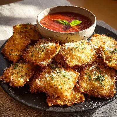 Crispy Toasted Ravioli: Air Fryer & Oven Snack Recipe