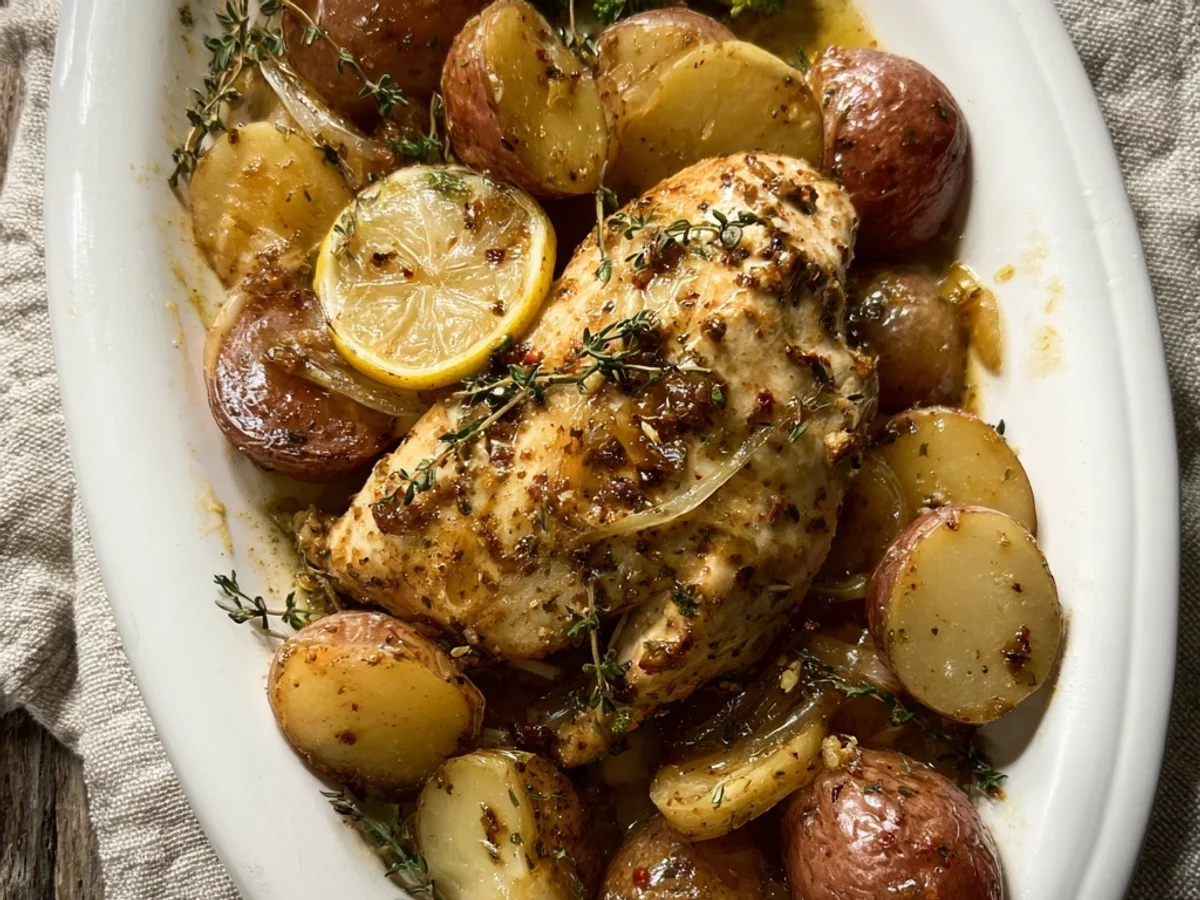 Crockpot Lemon Chicken and Potatoes: Zesty One-Pot Comfort - Featured Image