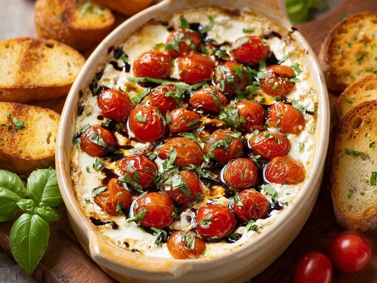 Easy Caprese Dip: Fresh Basil & Tomato Delight - Featured Image