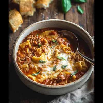 Easy Lasagna Soup: Homestyle Comfort Bowl