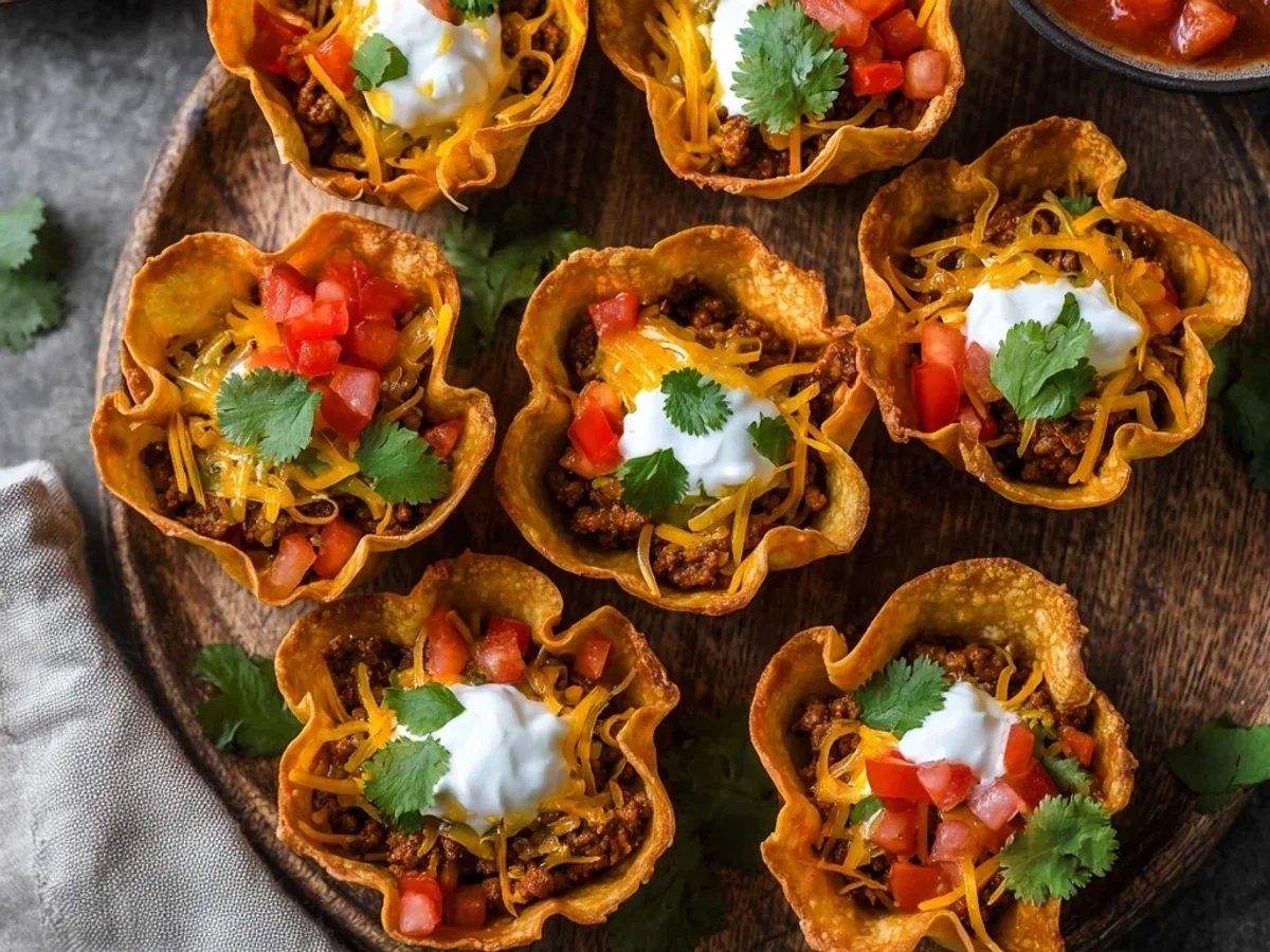 Easy Taco Cups: Savory Mini Meals, Quick & Fun! - Featured Image