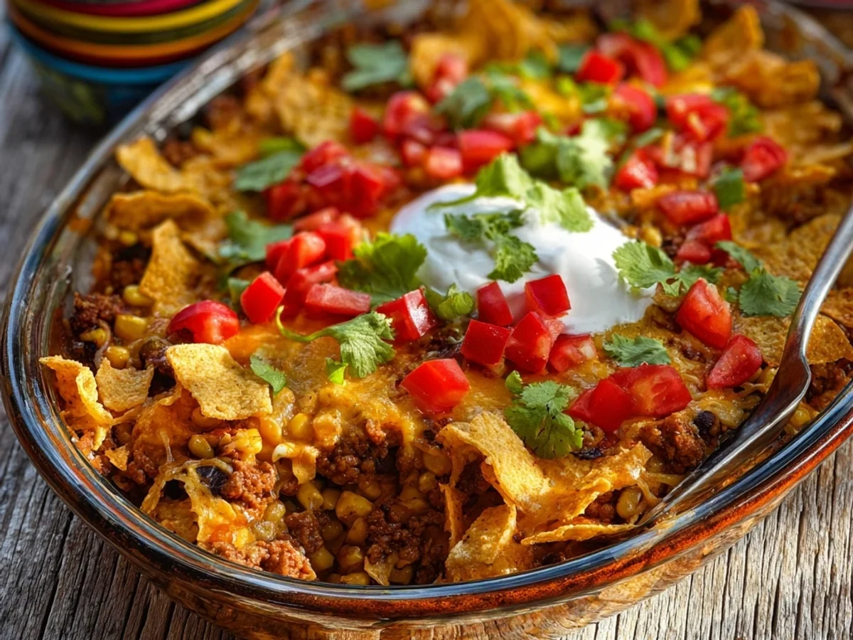 Easy Walking Taco Casserole: A Dinner Winner for Busy Nights - Featured Image