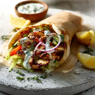 Flavorful Greek Chicken Gyros: A Taste of Home