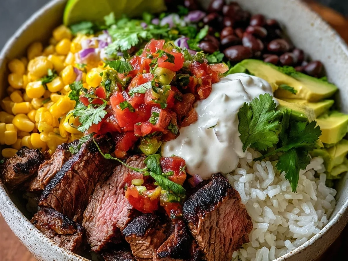 Flavorful Steak Burrito Bowl Recipe: Zesty & Satisfying - Featured Image