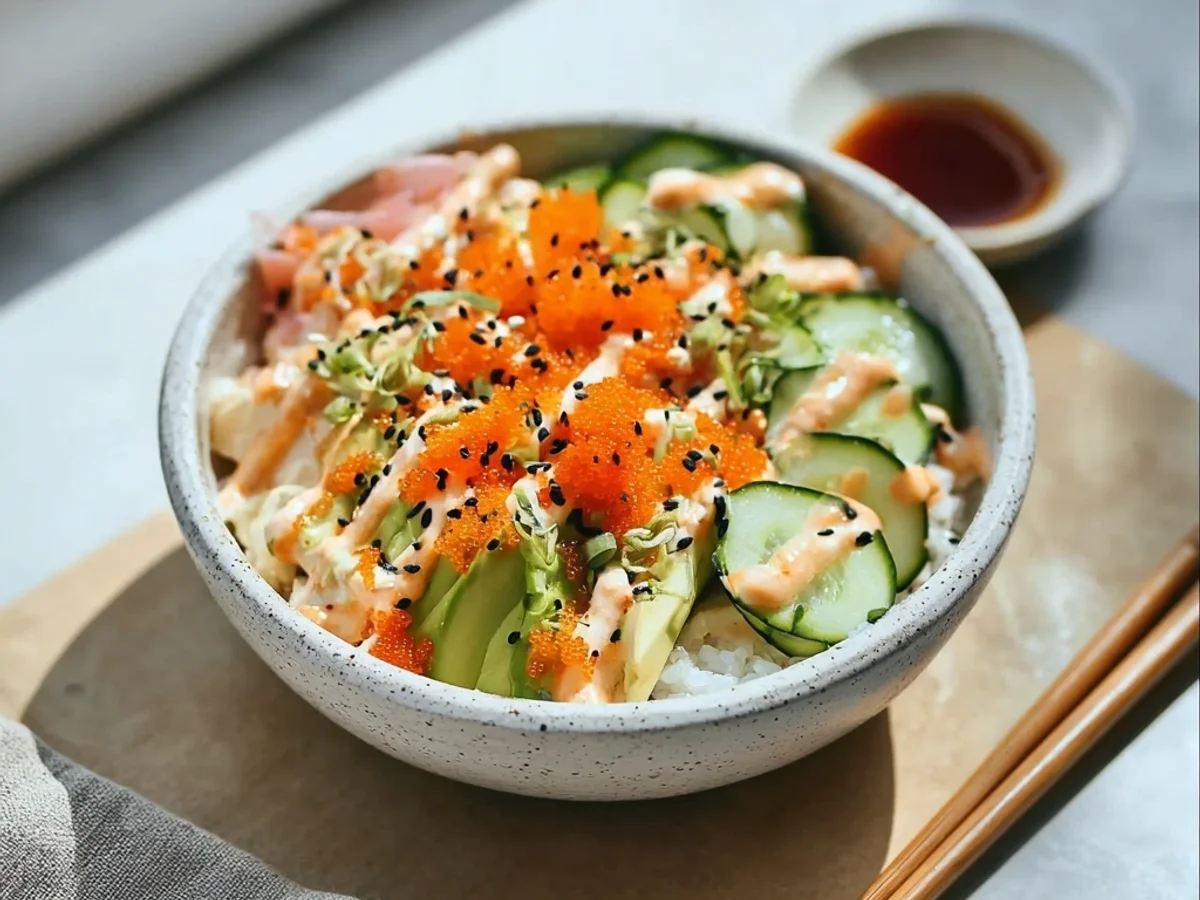 Fresh California Roll Sushi Bowls: Quick Weeknight Dinner - Featured Image