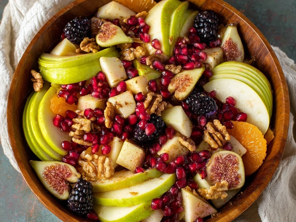 Fresh Fall Fruit Salad with Maple Citrus Vinaigrette - Featured Image