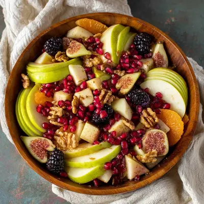 Fresh Fall Fruit Salad with Maple Citrus Vinaigrette