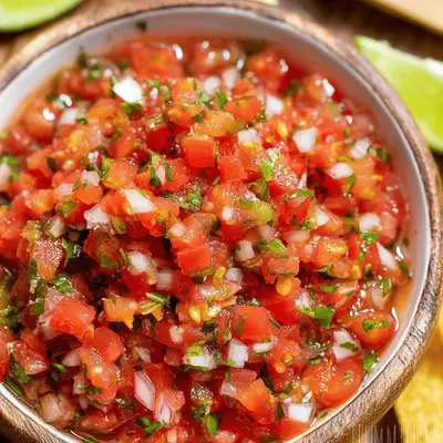 Fresh Garden Homemade Salsa Recipe with Tangy Lime