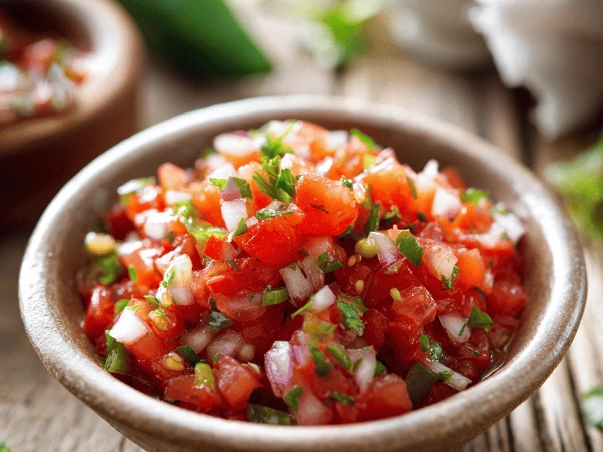 Fresh Restaurant Style Salsa Recipe: Tangy & Bright - Featured Image