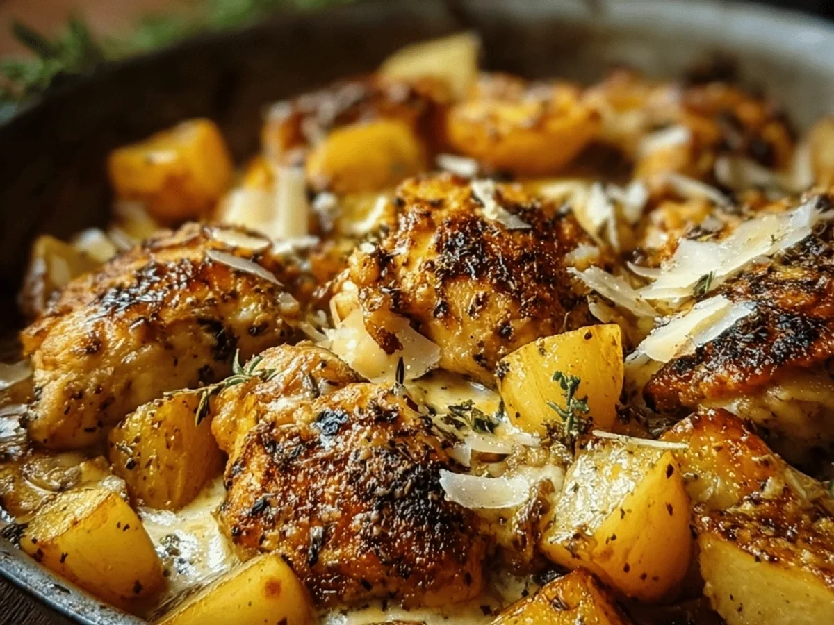 Garlic Parmesan Chicken & Potatoes: A Sheet Pan Dinner - Featured Image