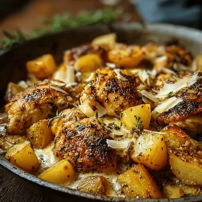 Garlic Parmesan Chicken & Potatoes: A Sheet Pan Dinner
