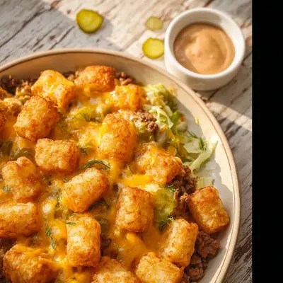 Hearty Big Mac Tater Tot Casserole: Diner Style Comfort