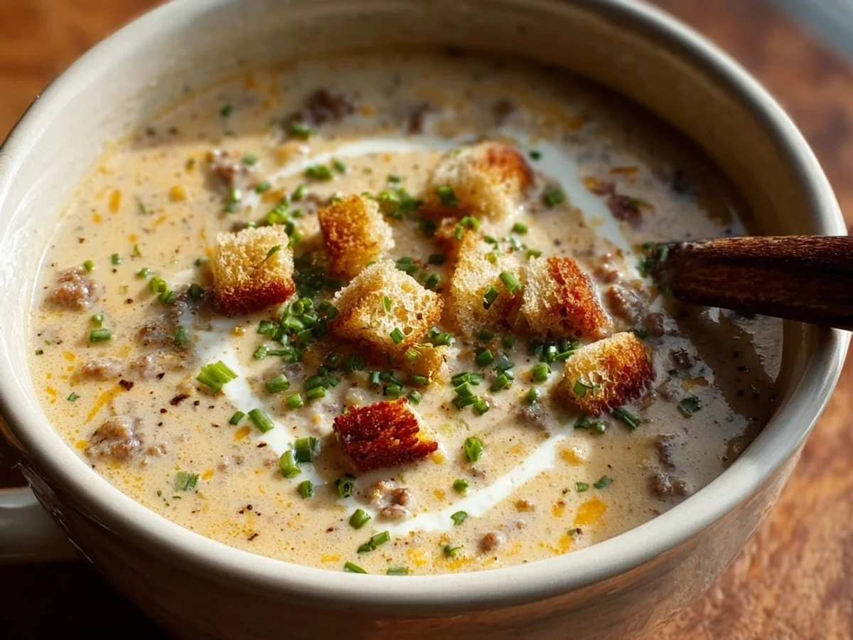 Hearty Cheeseburger Soup: Easy Weeknight Comfort - Featured Image